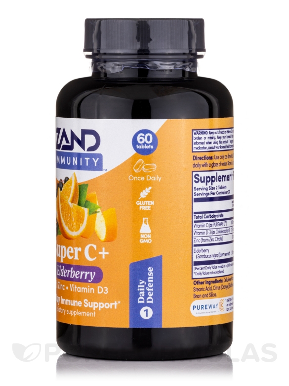 Super C+ Elderberry - 60 Tablets - Alternate View 1