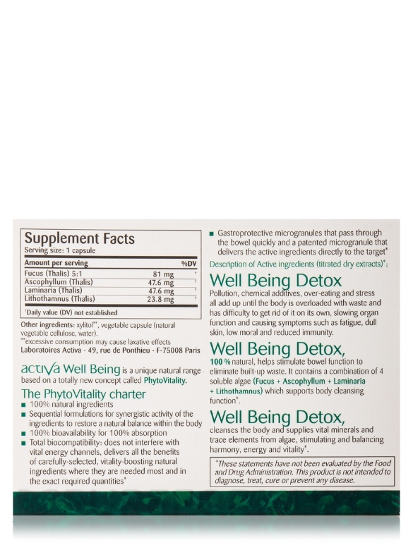 Well Being Detox - 45 Capsules - Alternate View 4