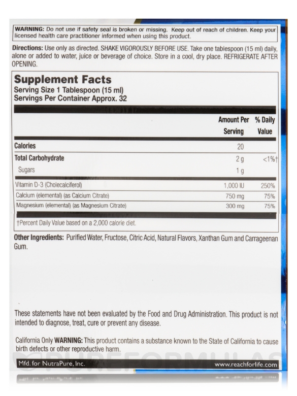 Calcium Magnesium Citrate plus Vitamin D-3 Hi-Potency