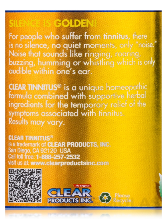 Clear Tinnitus® - 60 Capsules - Alternate View 5