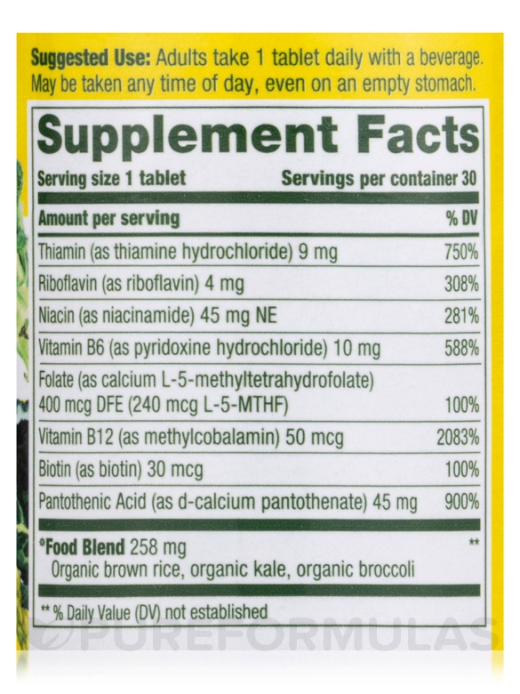 Balanced B Complex - 30 Tablets - Alternate View 4