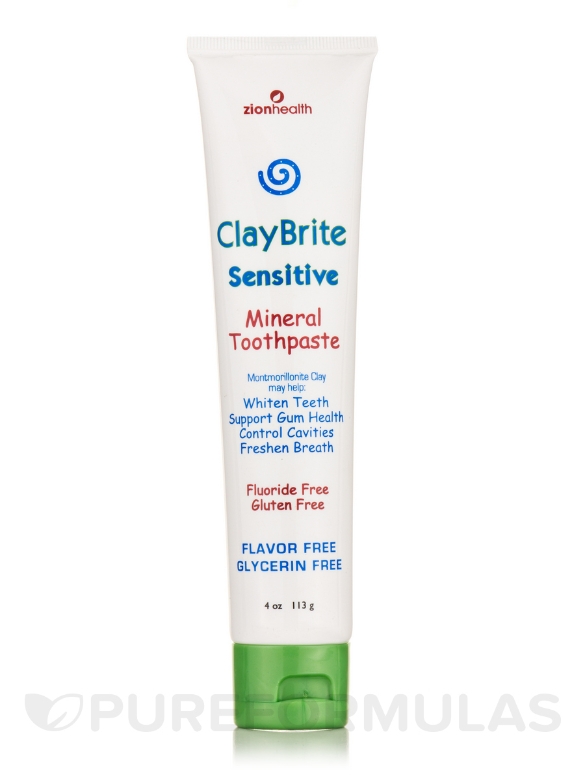 ClayBrite Sensitive Mineral Toothpaste - 4 oz (113 Grams)