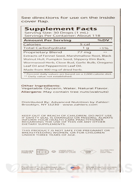 ParaGuard™ - Advanced Intestinal Flora Support - 4 fl. oz (118 ml) - Alternate View 6