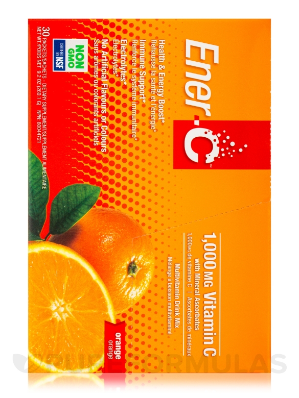 Ener-C Orange - 1 Box of 30 Packets - Alternate View 5