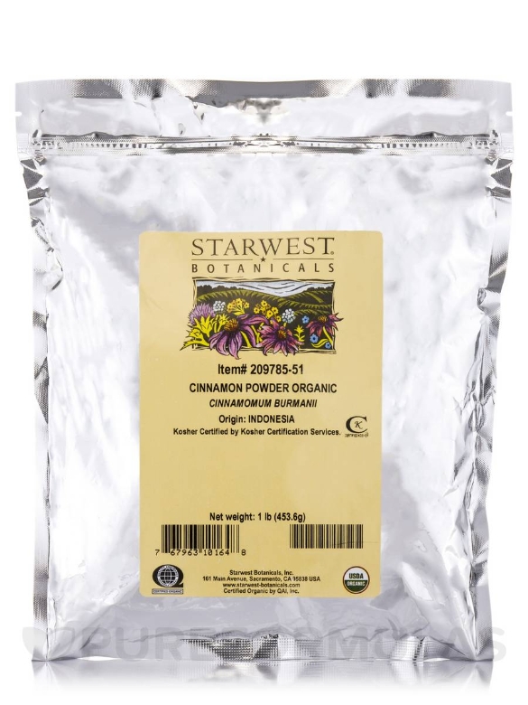 Organic Cinnamon Powder - 1 lb (453.6 Grams)