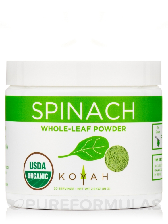 Organic Freeze-Dried Spinach Powder - 2.9 oz (81 Grams)