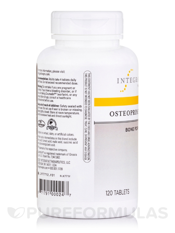 OsteoPrime® Ultra - 120 Tablets - Alternate View 3