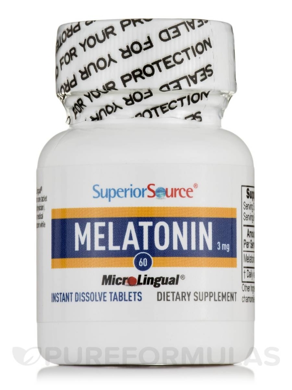 Melatonin 3 mg - 60 MicroLingual® Tablets - Alternate View 6