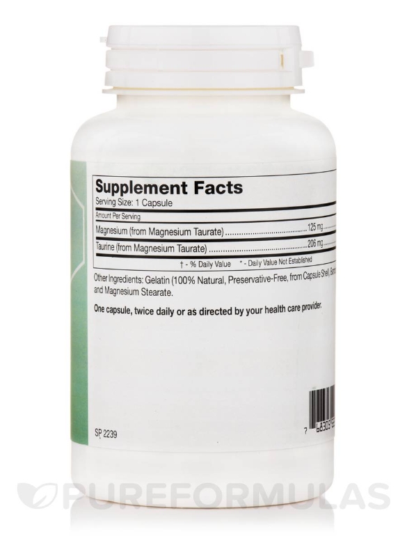 Magnesium Taurate - 120 Capsules - Alternate View 1