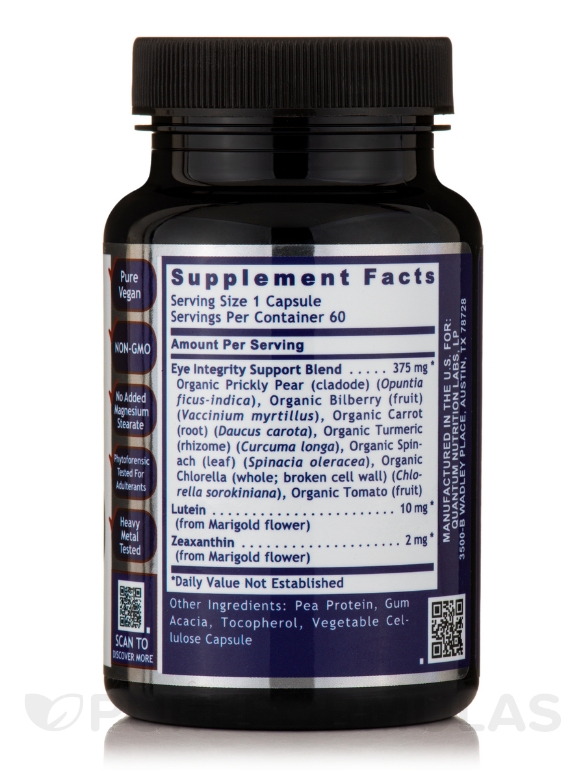 Quantum Eye Support - 60 Vegetarian Capsules - Alternate View 2