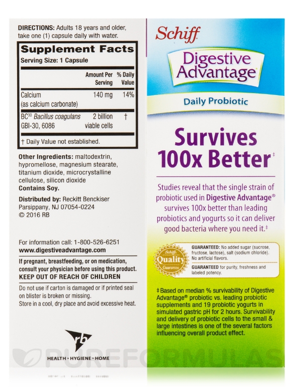 Digestive Advantage® Daily Probiotic - 30 Capsules - Alternate View 8