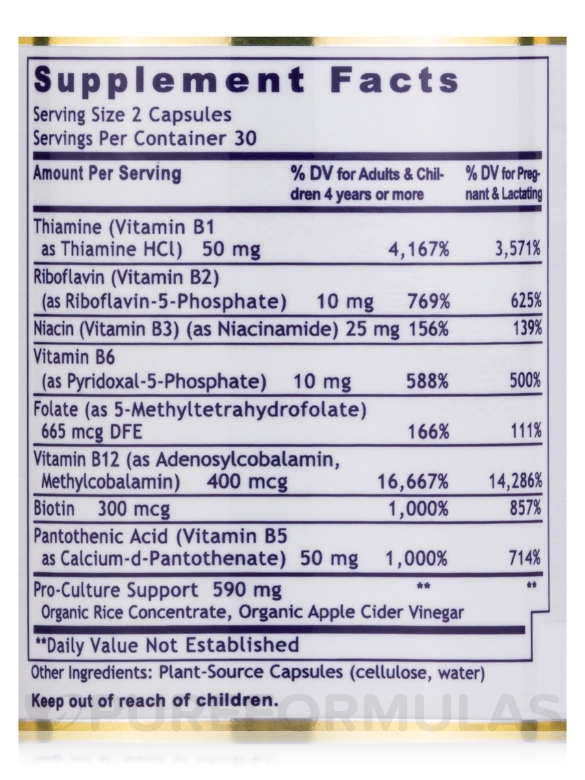 Premier Complete B - 60 Plant-Source Capsules - Alternate View 5