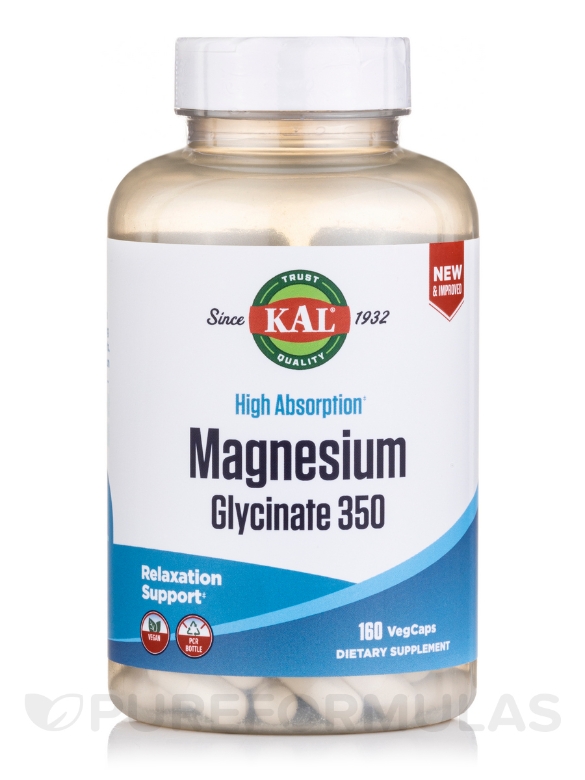 Magnesium Glycinate 350 mg - 160 VegCaps