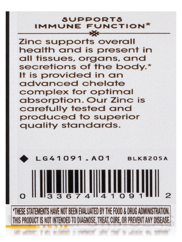 Zinc Chelate - 100 Capsules - Alternate View 6