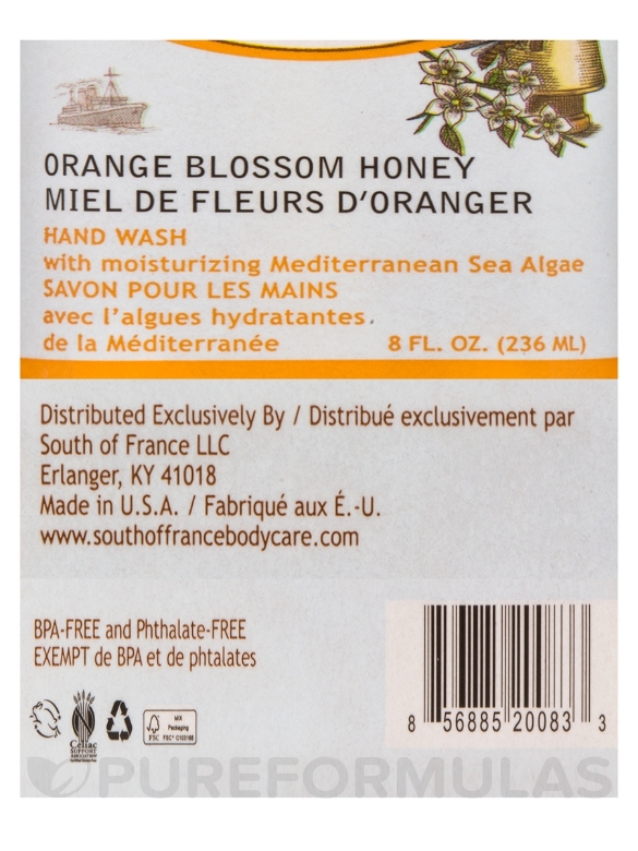 Hand Wash Liquid Orange Blossom Honey - 8 fl. oz (236 ml) - Alternate View 5