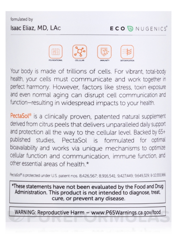 PectaSol® Modified Citrus Pectin Capsules - 270 Vegetarian Capsules - Alternate View 4