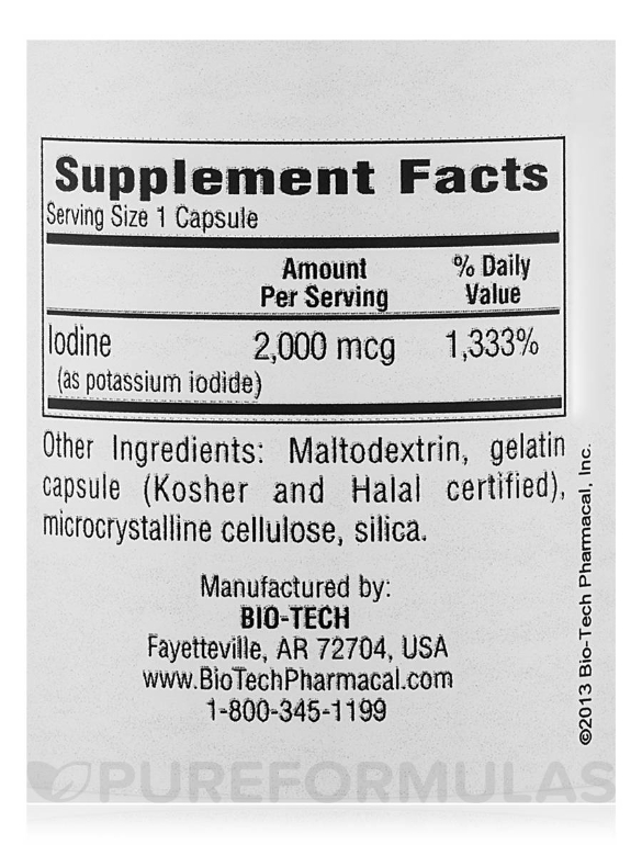 Iodine - 100 Capsules - Alternate View 3