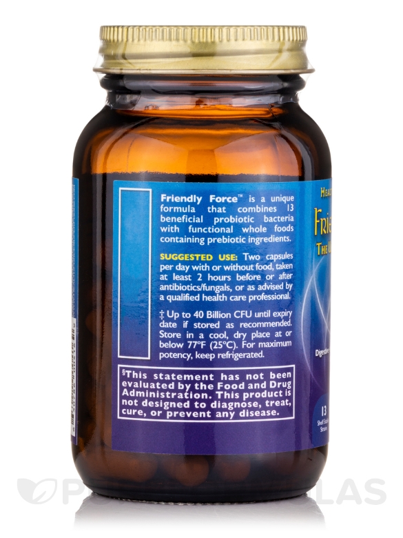 Friendly Force™ Probiotic - 60 VeganCaps - Alternate View 3