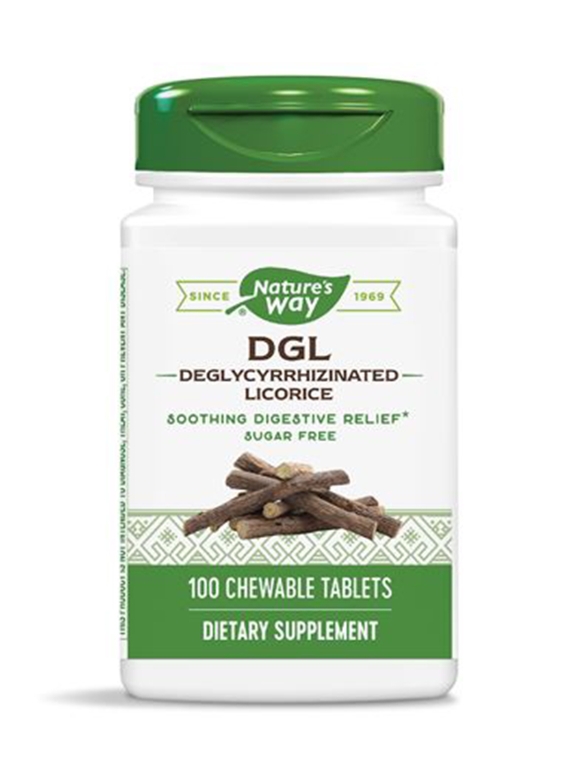 DGL Fructose Free/Sugarless Formula - 100 Chewable Tablets