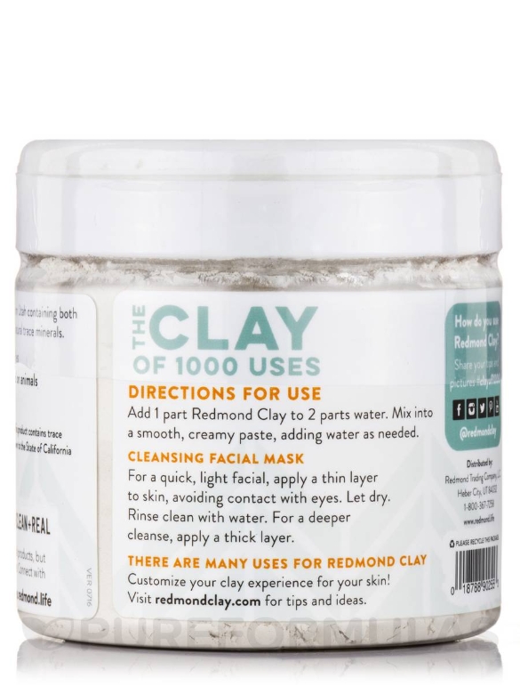 Redmond Clay™ Powder - Bentonite Clay - 10 oz (283 Grams) - Alternate View 2