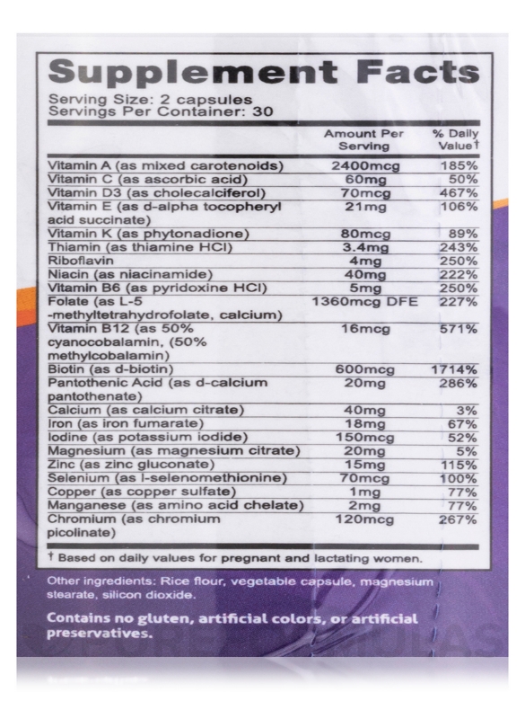 Nursing Postnatal - 60 Capsules - Alternate View 3