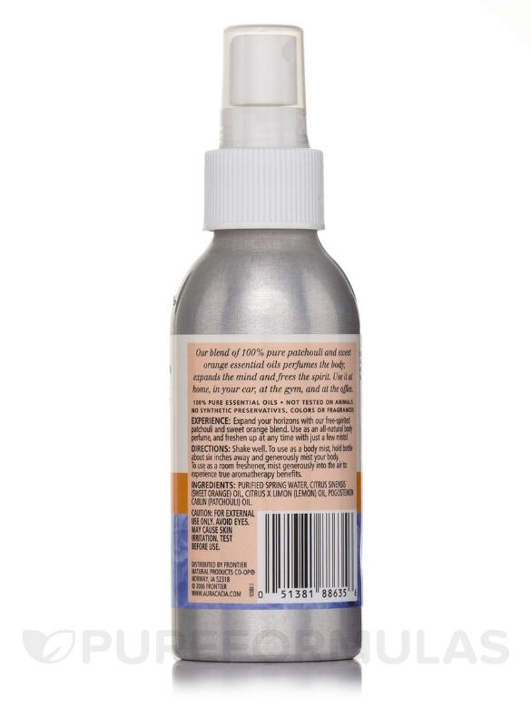 Patchouli and Sweet Orange Aromatherapy Mist - 4 fl. oz (118 ml) - Alternate View 1