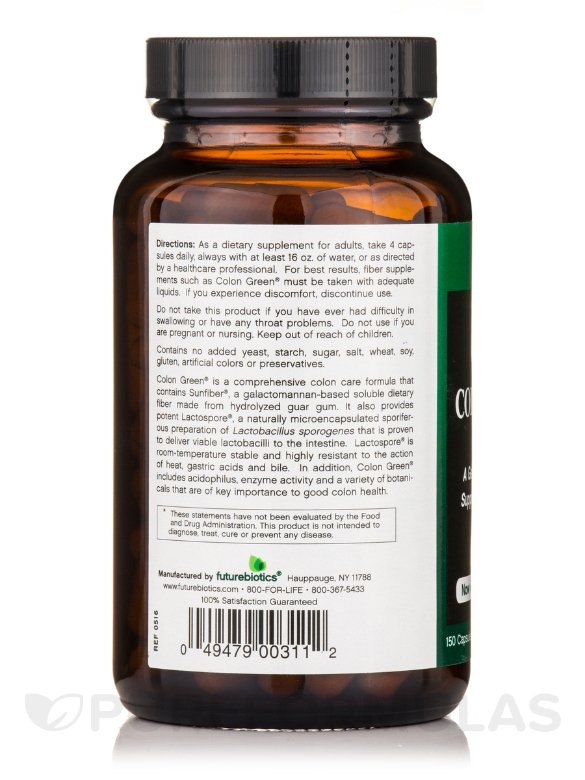 Colon Green® - 150 Capsules - Alternate View 2