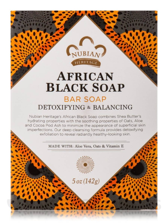 African Black Bar Soap - 5 oz (142 Grams) - Alternate View 1