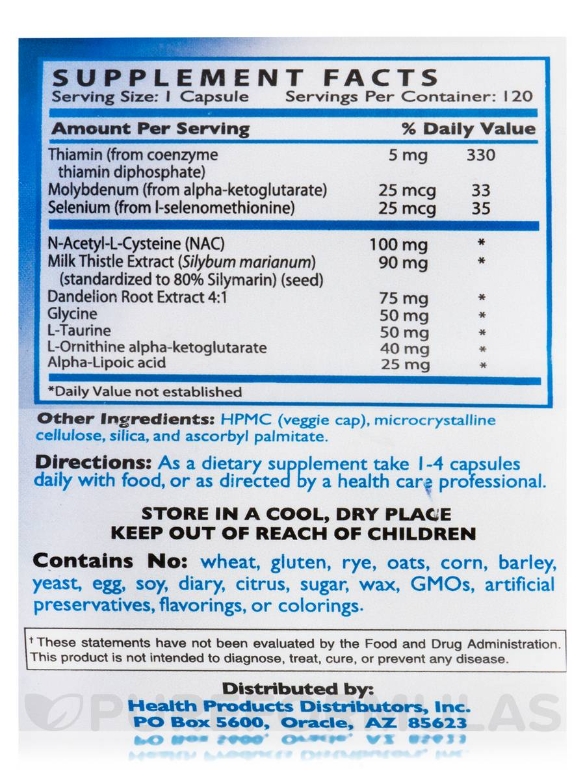 Hepa Plus - 120 Veggie Capsules - Alternate View 4