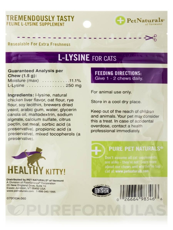 L-Lysine Chews for Cats