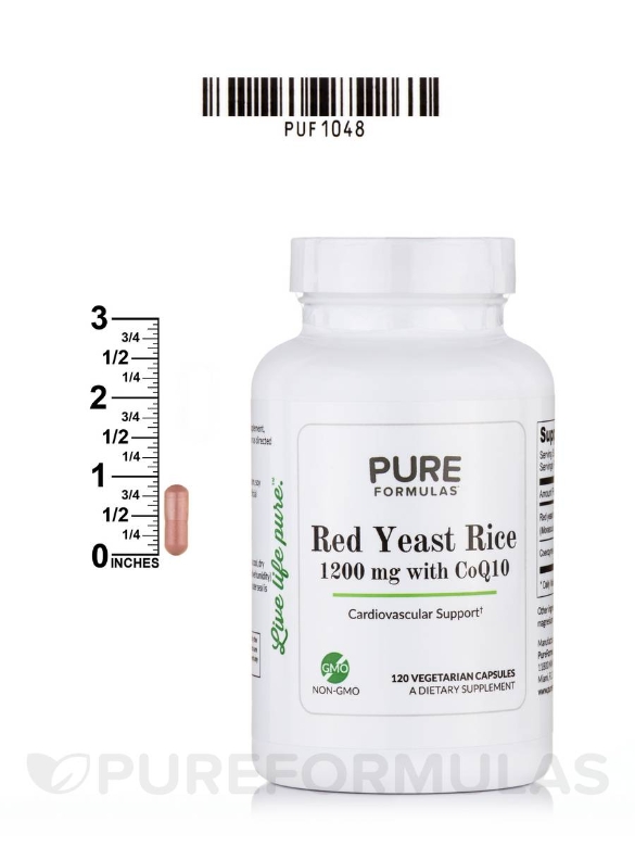 Red Yeast Rice 1200 mg with CoQ10 - 120 Vegetarian Capsules - Alternate View 8