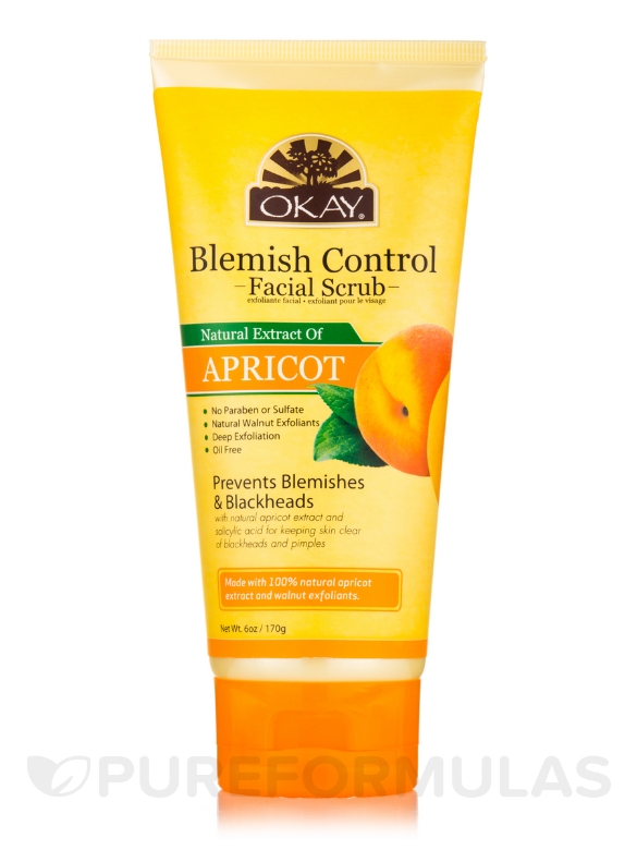 Blemish Control Apricot Facial Scrub - 6 oz (170 Grams)