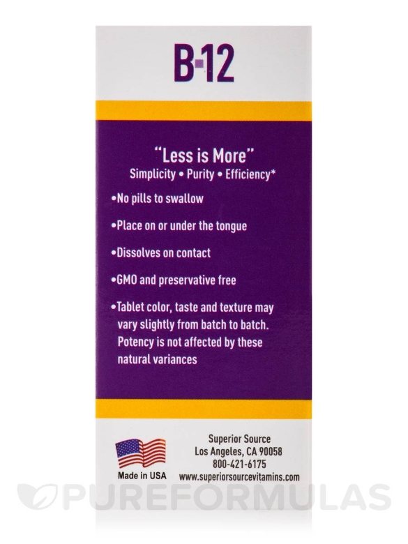 NO SHOT Methylcobalamin B12 1000 mcg - 60 MicroLingual® Tablets - Alternate View 4