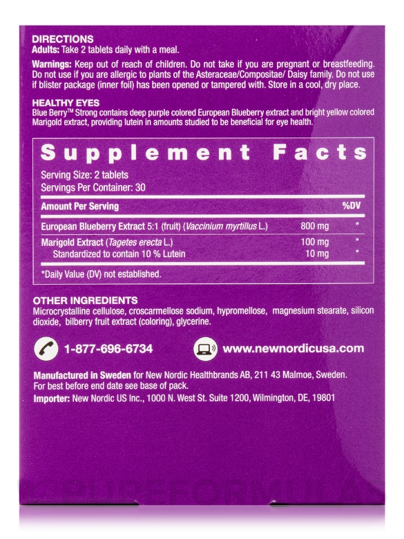 Blue Berry™ Strong - 60 Tablets - Alternate View 5