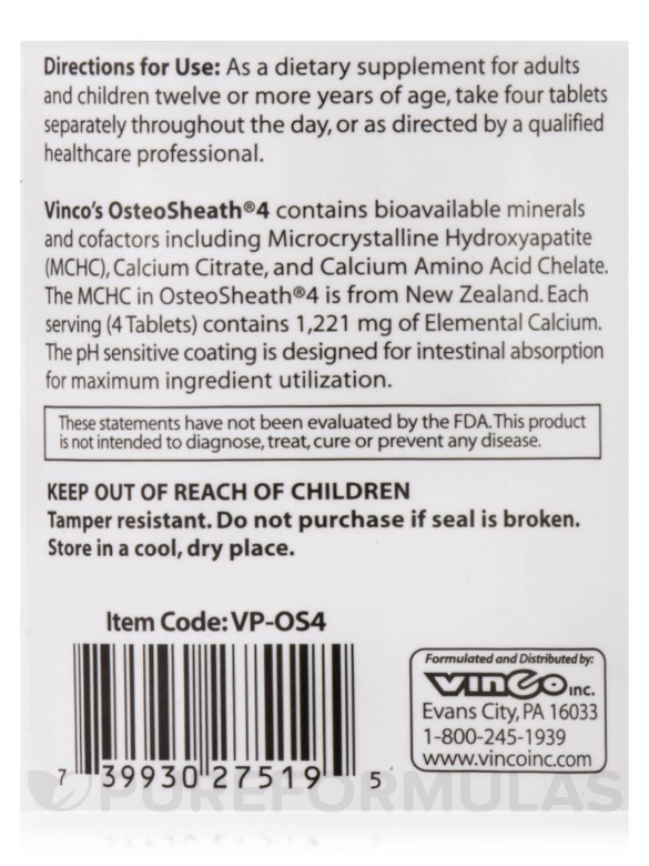 OsteoSheath® 4 - 120 Tablets - Alternate View 4