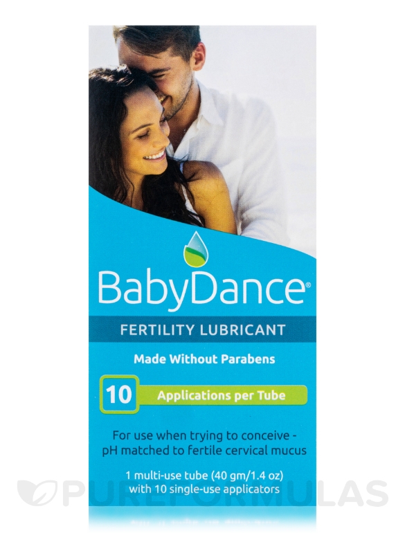 BabyDance Fertility Lubricant - 1 Multi-use Tube with 10 Single-use Applicators - Alternate View 3