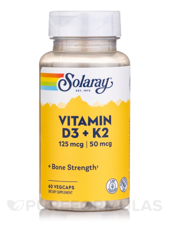 Vitamin D3 + K2 (125 mcg | 50 mcg) - 60 VegCaps