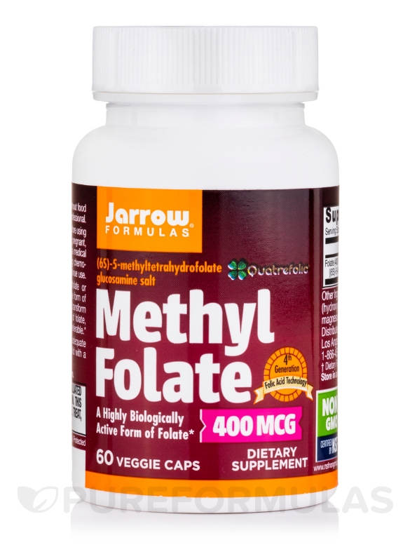 Methyl Folate 400 mcg - 60 Veggie Capsules