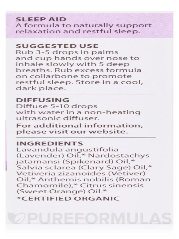 Wellness Blend - Organic Sleep Aid Essential Oil Blend - 0.17 fl. oz (5 ml) - Alternate View 7