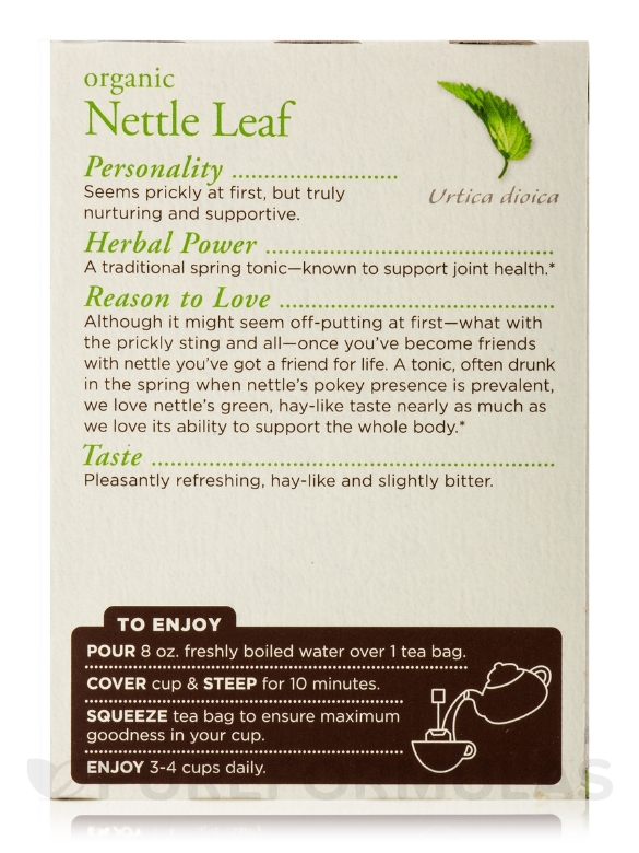 Organic Nettle Leaf Tea - 16 Tea Bags - Alternate View 3