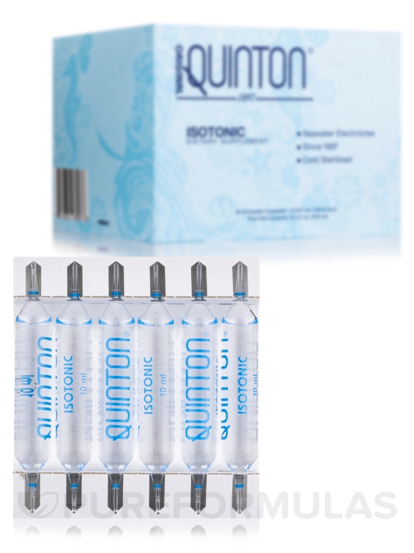 Original Quinton® Isotonic Drinkable Ampoules - Box of 30 Ampoules (10.2 fl. oz / 300 ml) - Alternate View 1