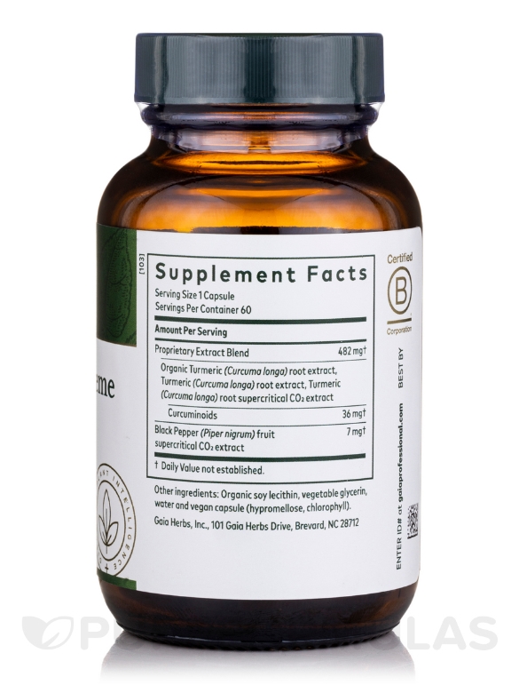 Curcuma Supreme NF-kB Formula (formerly Curcuma NF-kB: Turmeric Supreme) - 60 Liquid Phyto-Caps - Alternate View 1