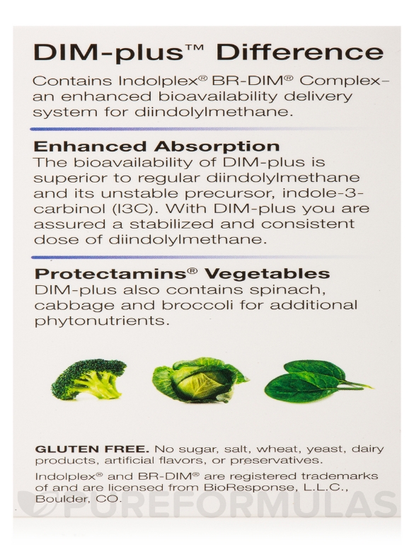 DIM-Plus™ - 120 Vegetarian Capsules - Alternate View 9