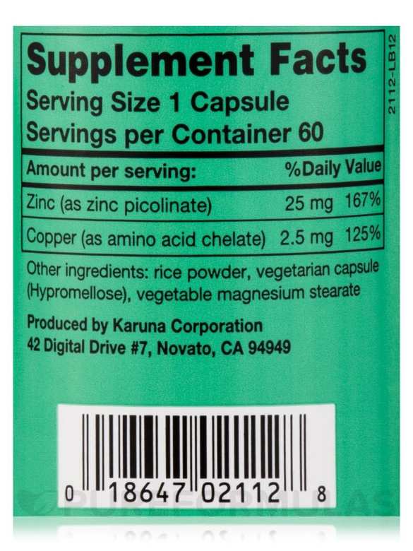 Zinc Picolinate Plus™ - 60 Vegetarian Capsules - Alternate View 4