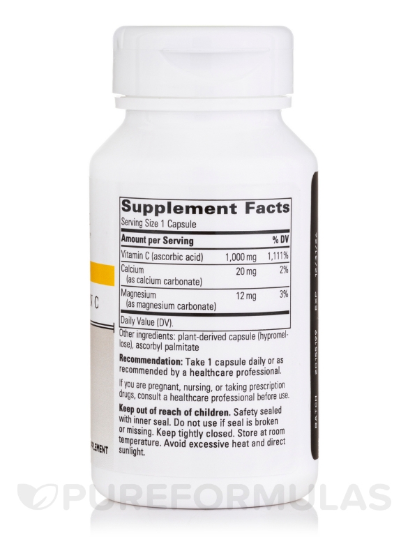 Buffered Vitamin C - 60 Veg Capsules - Alternate View 1