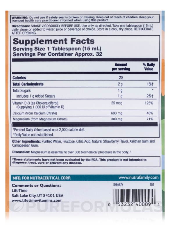 Calcium Magnesium Citrate plus Vitamin D-3