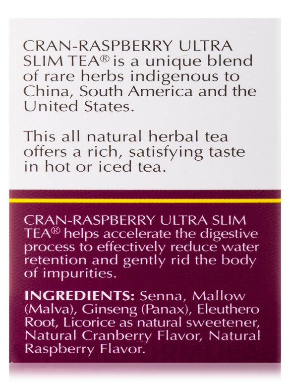 Ultra Slim Tea® Cran-Raspberry - 24 Tea Bags (1.69 oz / 48 Grams) - Alternate View 7