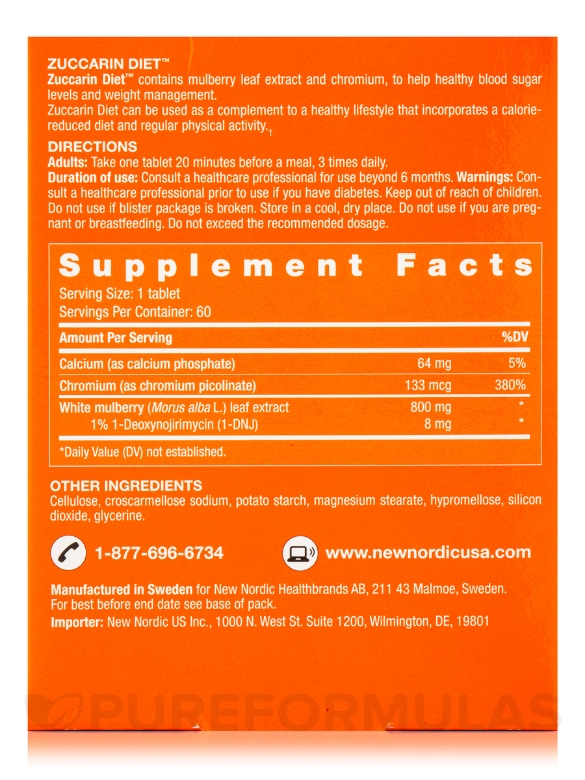 Zuccarin Diet™ - 60 Tablets - Alternate View 5