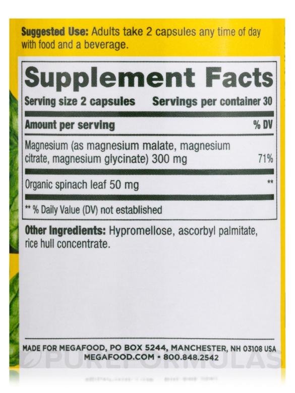 Magnesium 300 mg - 60 Capsules - Alternate View 4