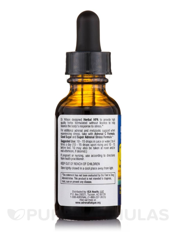 Herbal HPA® (Licorice Free) - 1 fl. oz (30 ml) - Alternate View 2